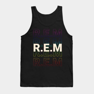 REM - Kinetic Style Rainbow Tank Top